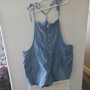 Torrid Light Blue Denim Romper